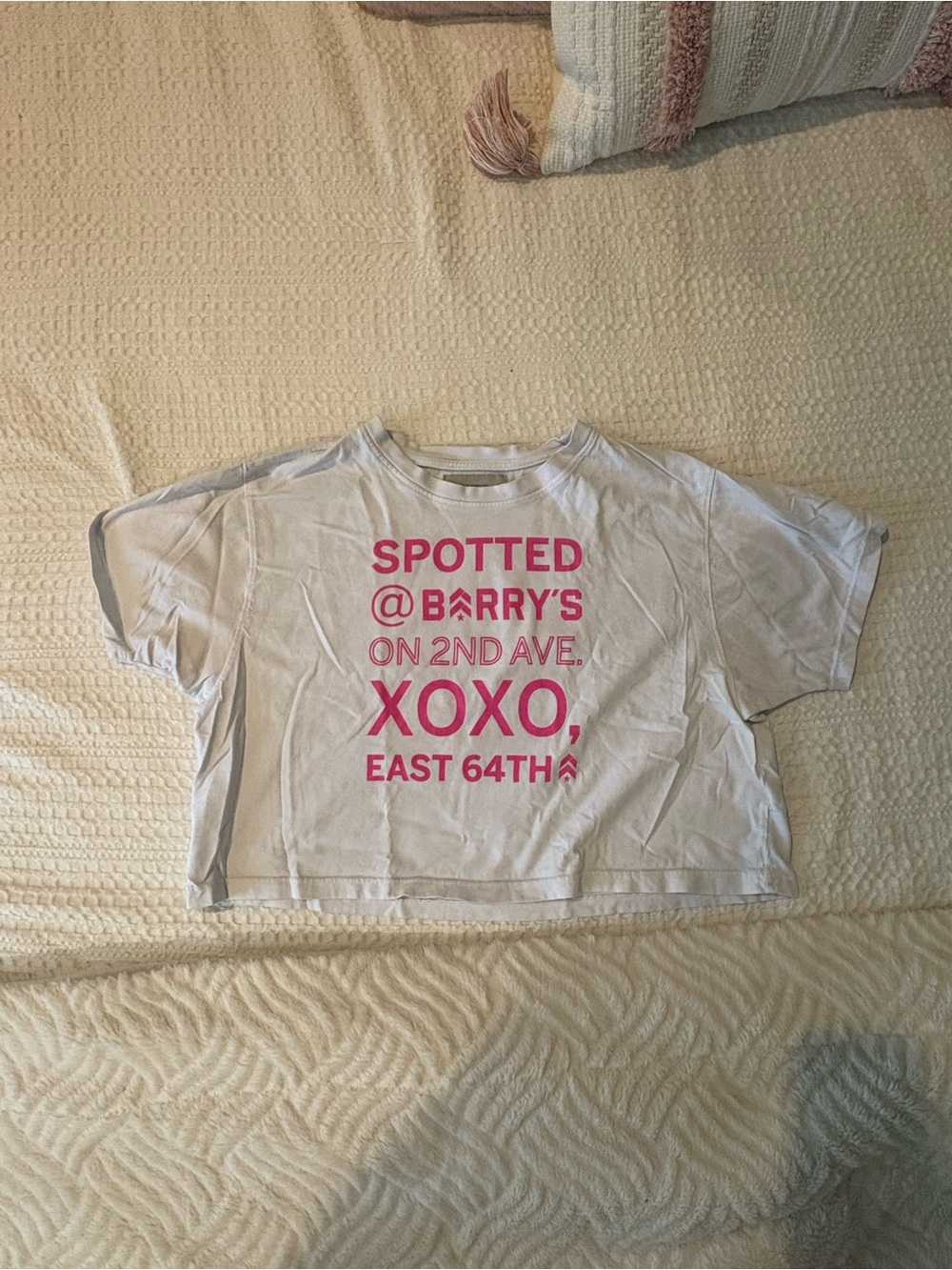 Barry’s NYC cropped t shirt